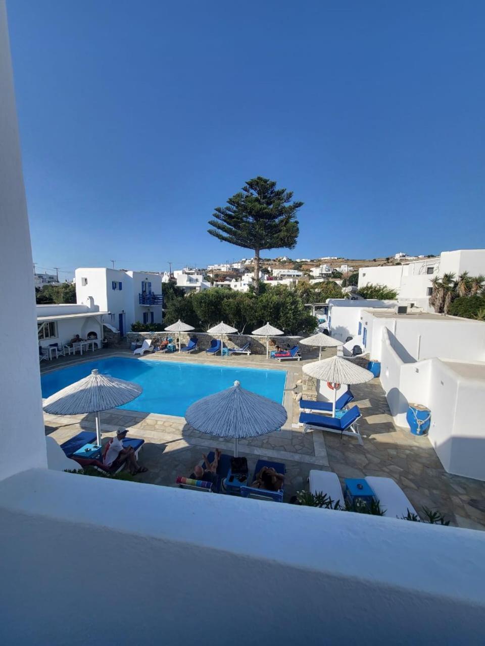 Anemos Apartments Ornos  Bagian luar foto